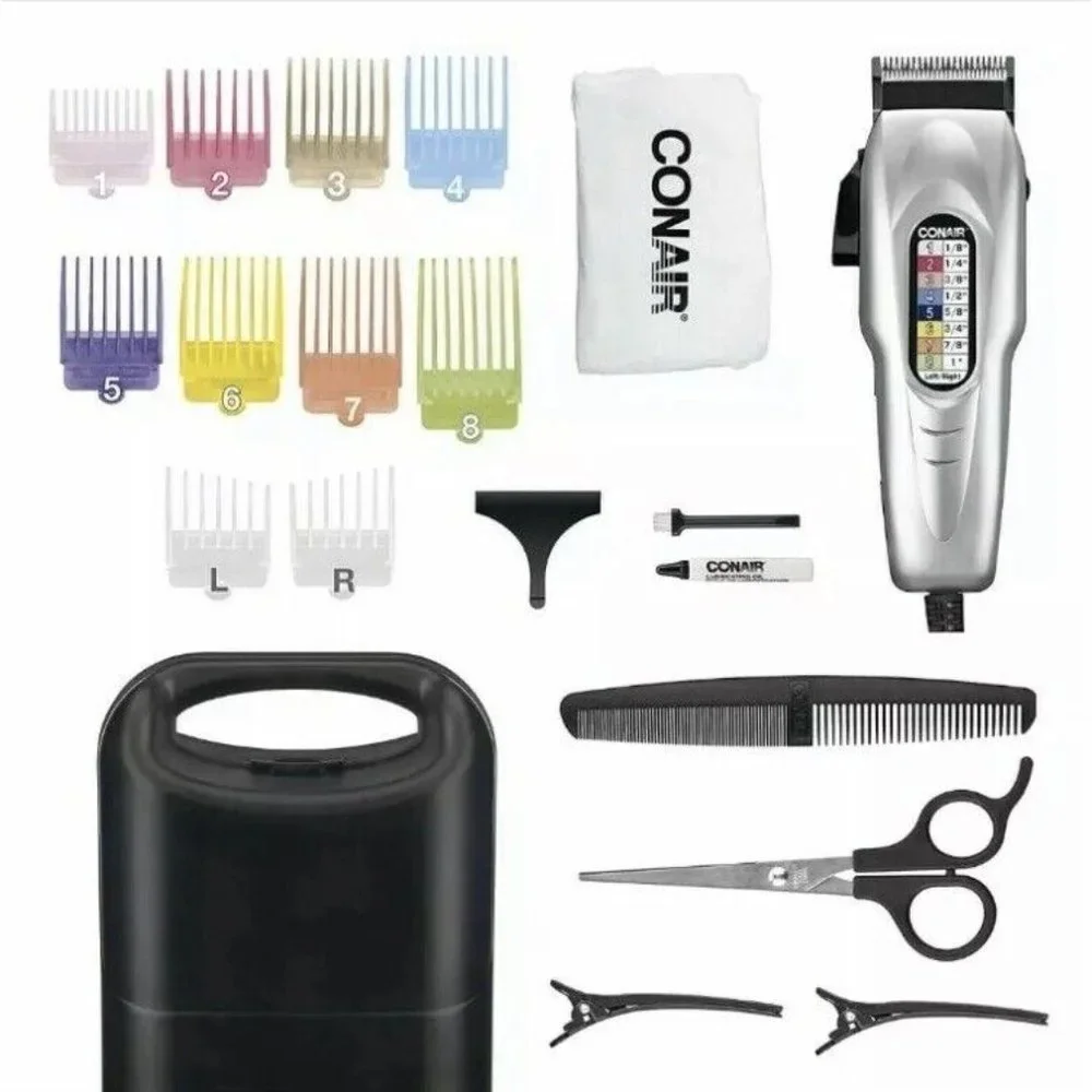Conair Number Cut 20 piece Clippers Men Trimmer W/ Color Comb New
